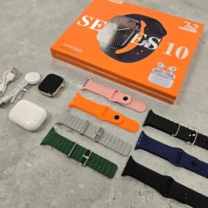 ساعت هوشمند اپل KW55 MAX با بند سیلیکونی