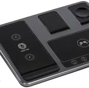 شارژر وایرلس گرین مدل GN4IN1WCSGY با توان ۱۵ وات و ۳ پورت USB Type C