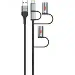 کابل چندمنظوره گرین لاین مدل Green Lion 6 in 1 Cable PD 60W GN6N1CBLEBK